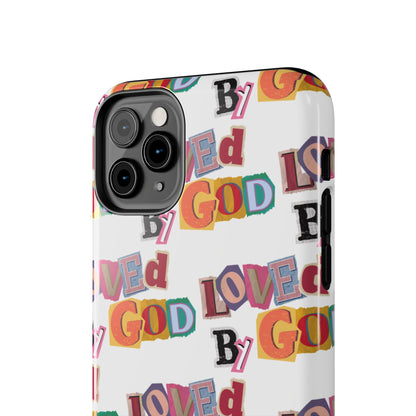 "Loved by God" white Phone Case