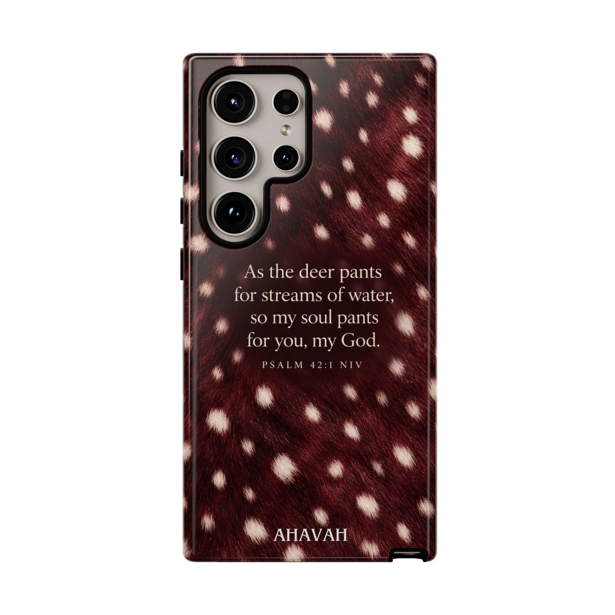 Psalm 42:1 Anointed Wine Fawn Phone Case
