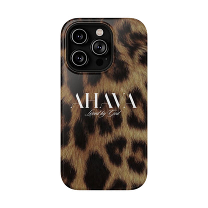 Leopard Print Ahava Phone Case