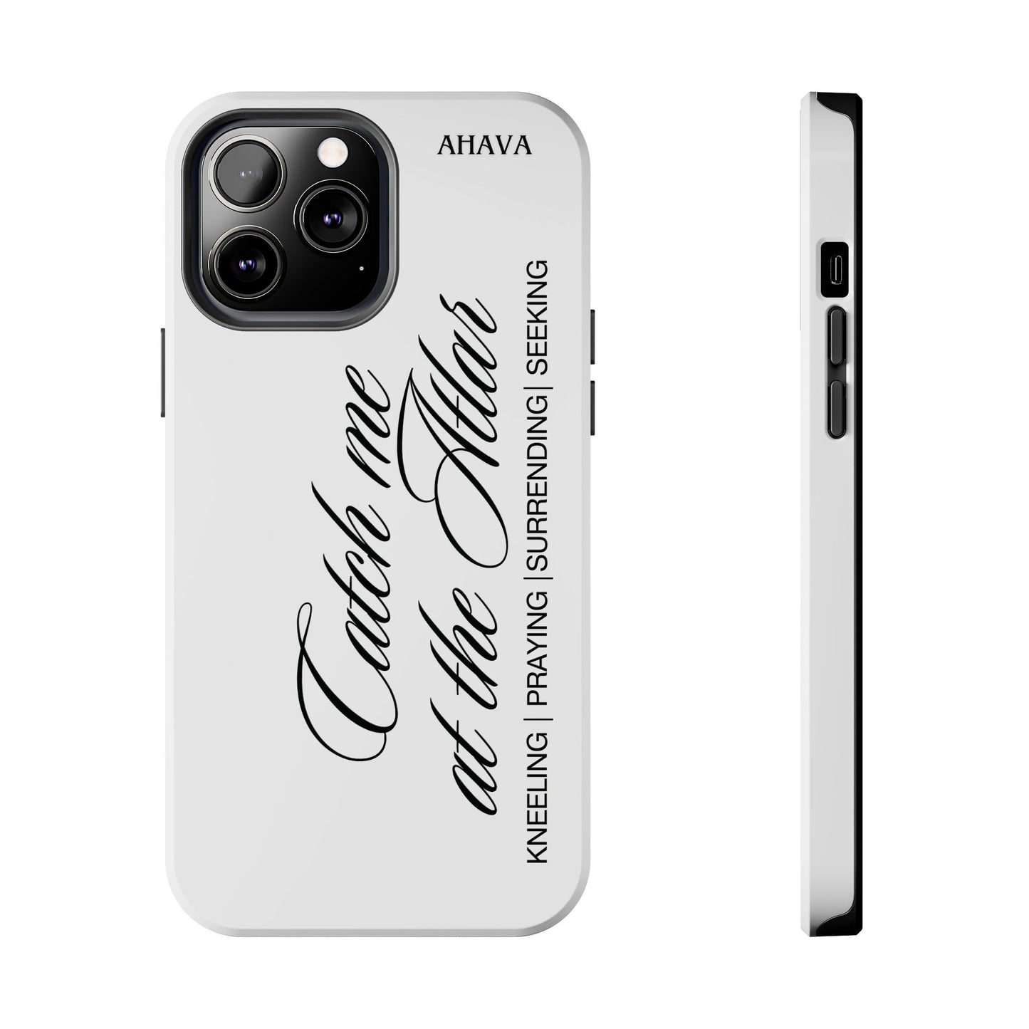 "Catch Me at the Altar" White Phone Case