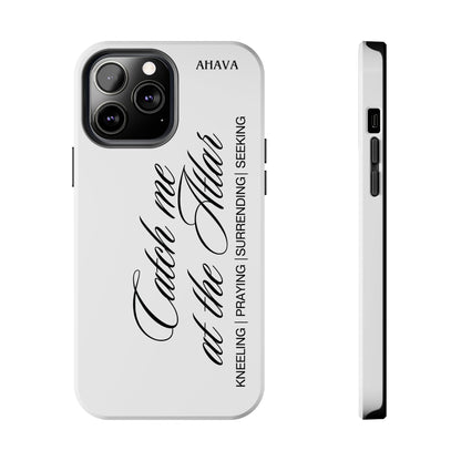 "Catch Me at the Altar" White Phone Case