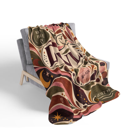 Dwell in His Presence | Sherpa Fleece Prayer Blanket