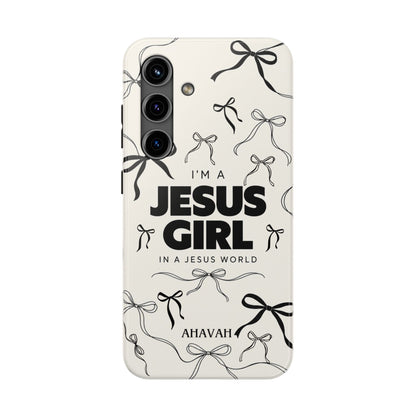 I'm a Jesus Girl White Phone Case