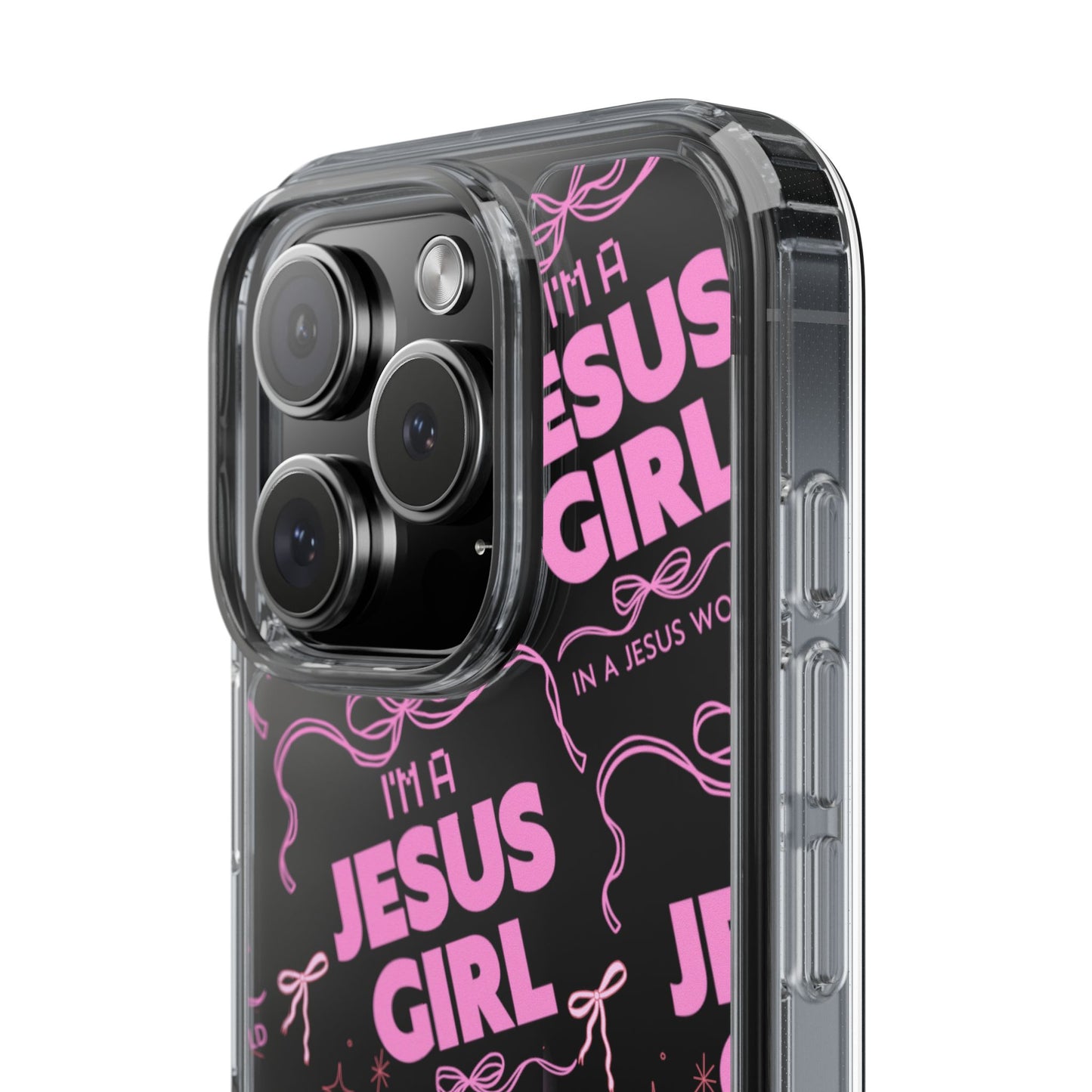 I'm a Jesus Girl Pink Case -Clear