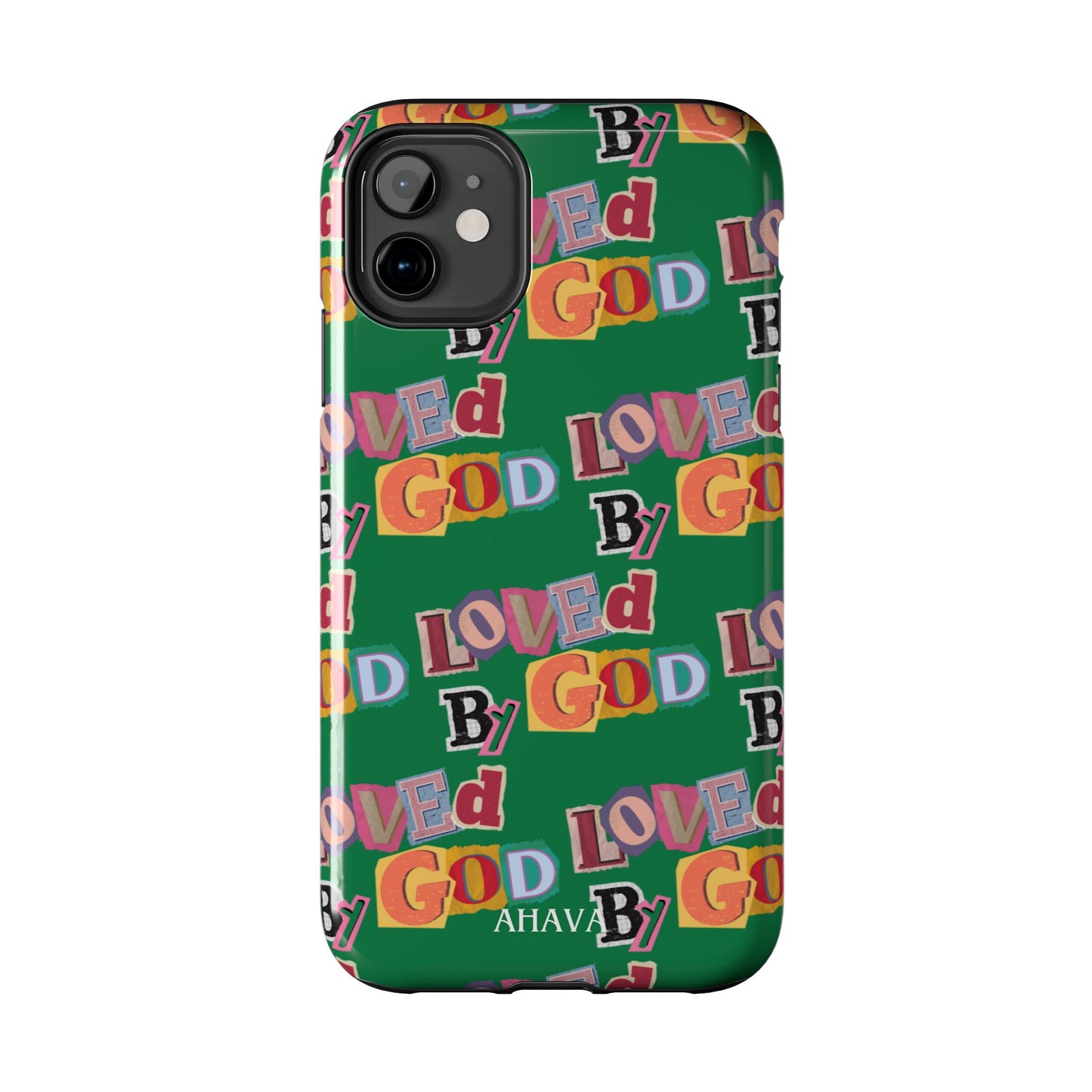 "Loved by God" Green Phone Case