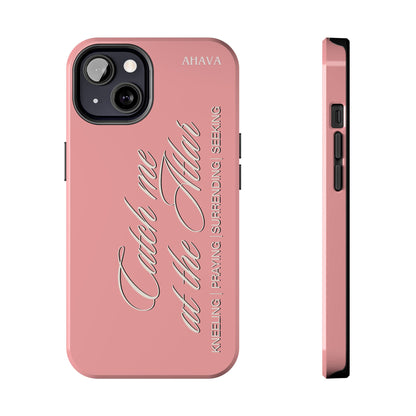 "Catch Me at the Altar" Dusty Rose Phone Case