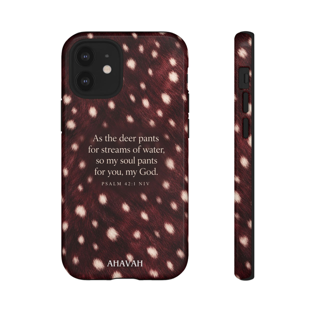 Psalm 42:1 Anointed Wine Fawn Phone Case