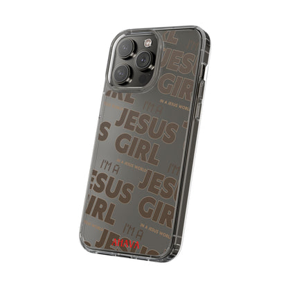 I'm a Jesus Girl Brown Case -Clear