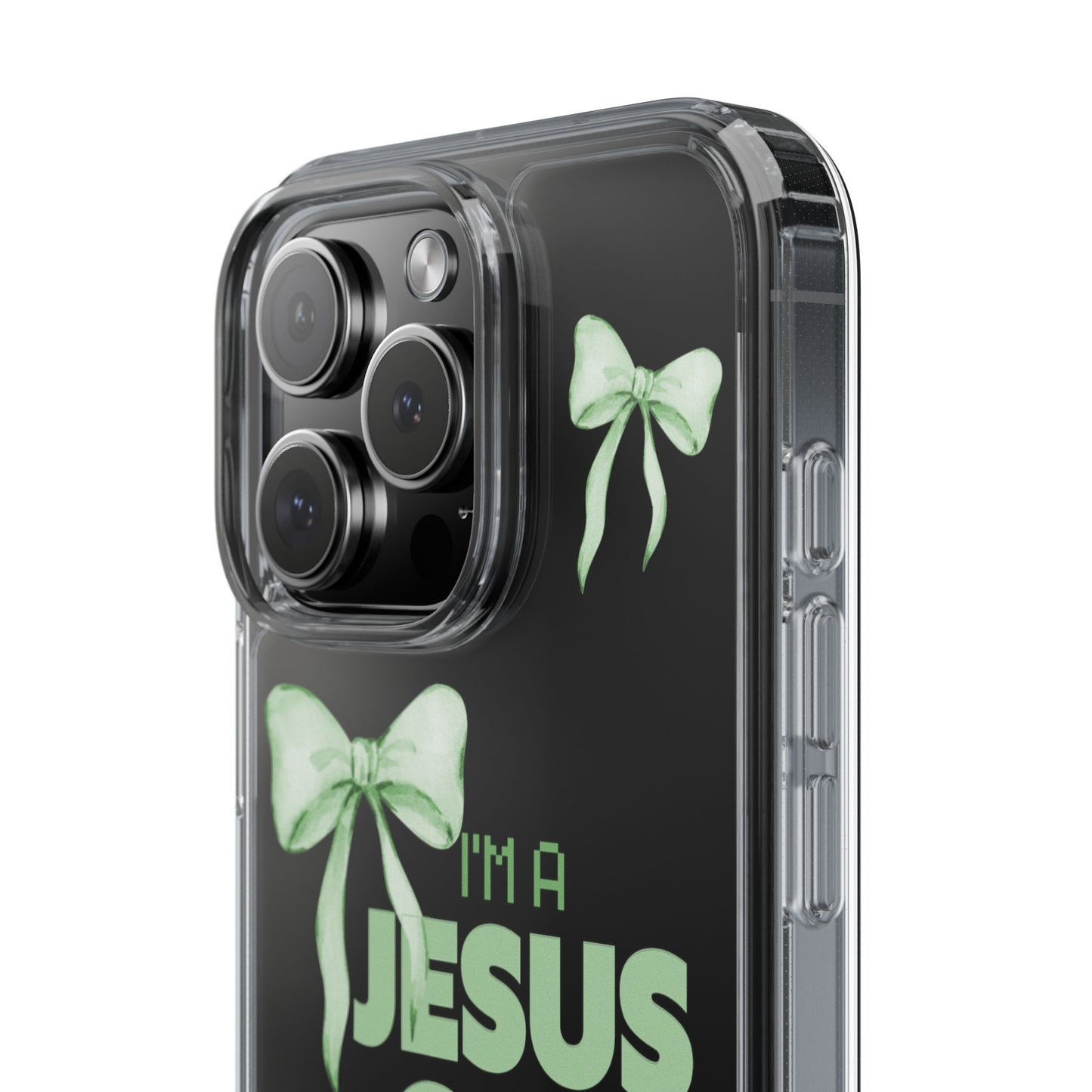 I'm a Jesus Girl Phone Case | Christian Aesthetic Gift for Her | Clear Shockproof Tough Case