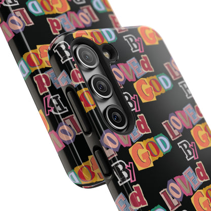 "Loved by God" Black Phone Case