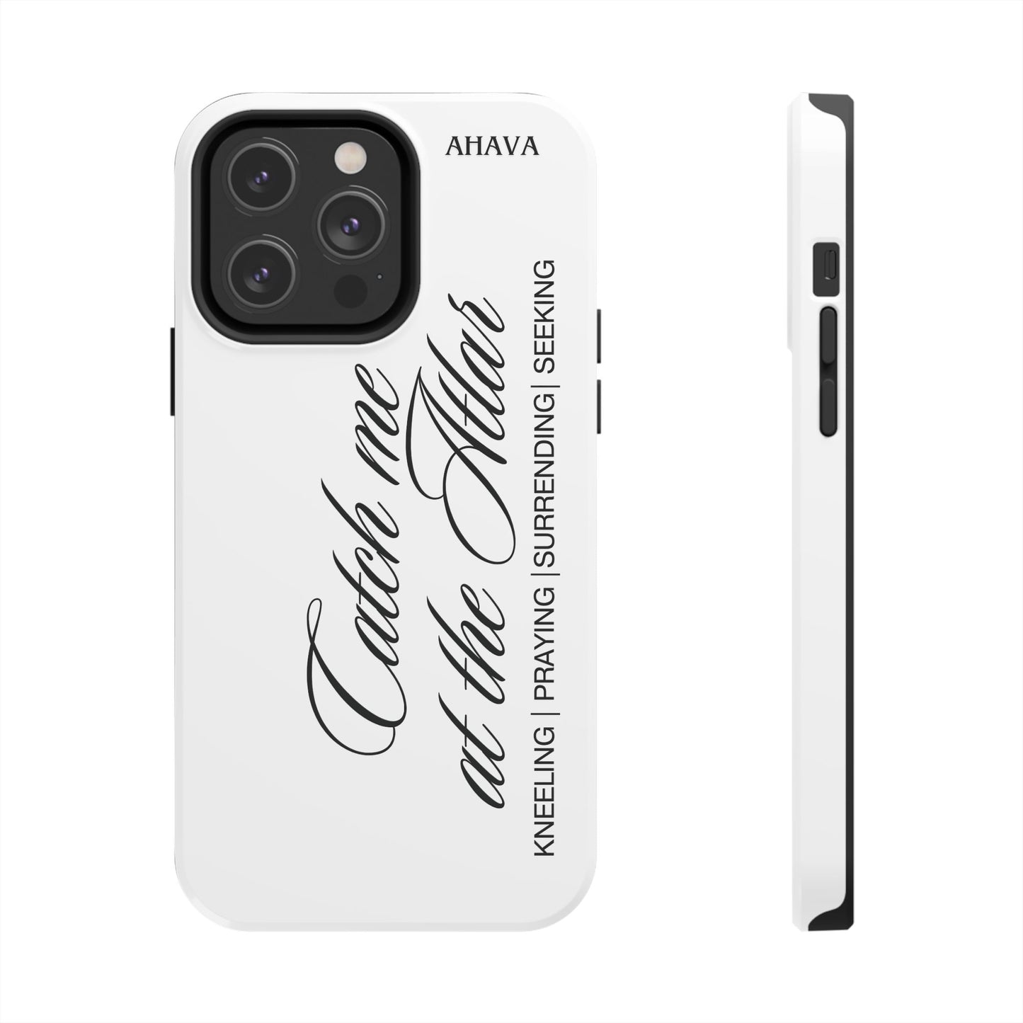 "Catch Me at the Altar" White Phone Case