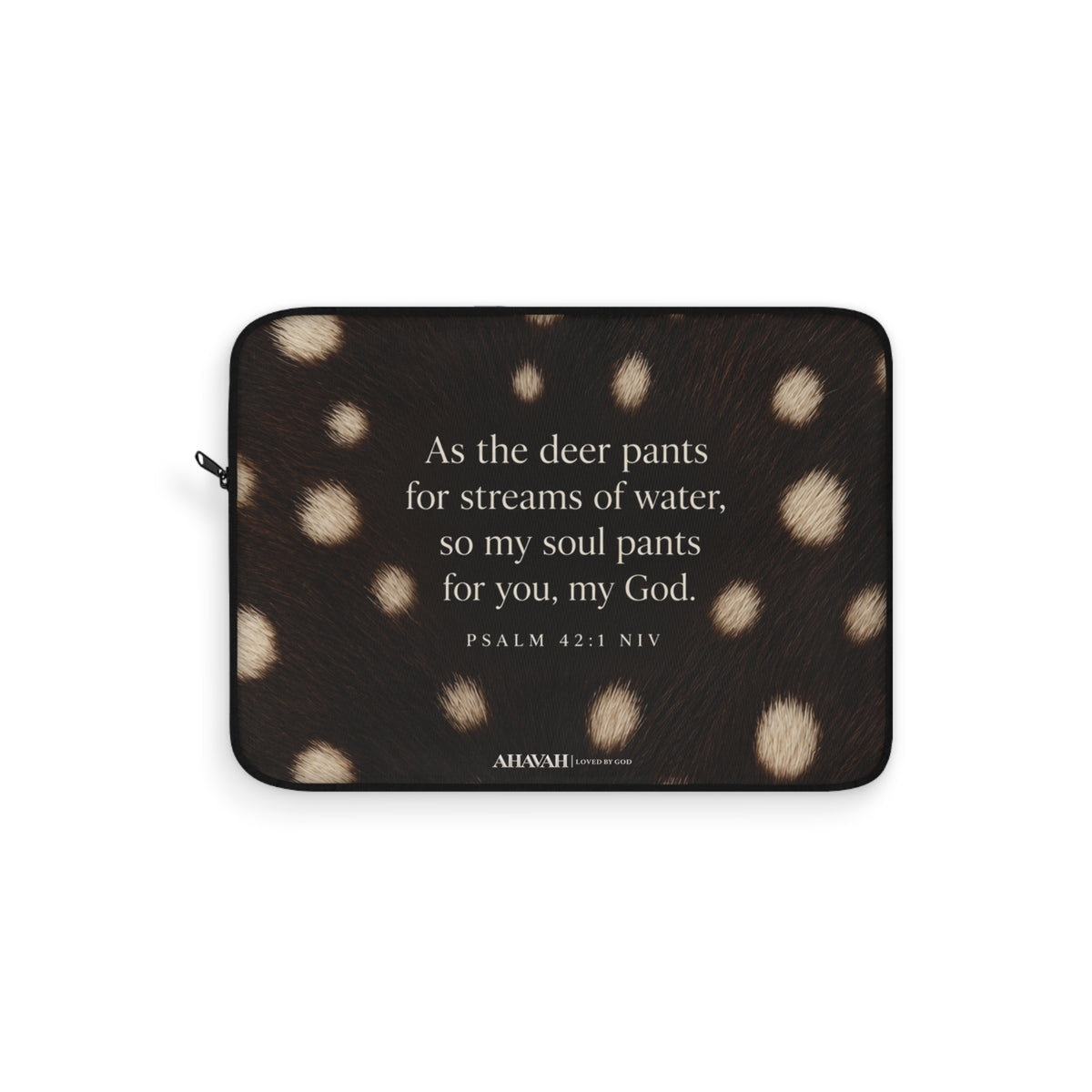 Psalm 42:1 Midnight Fawn Laptop Sleeve | As the Deer Pants