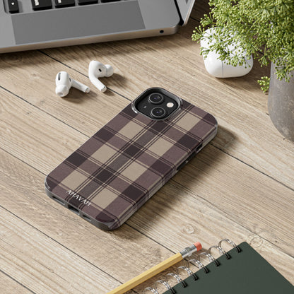 Abba’s Embrace | Warm Teddy Plaid Phone Case