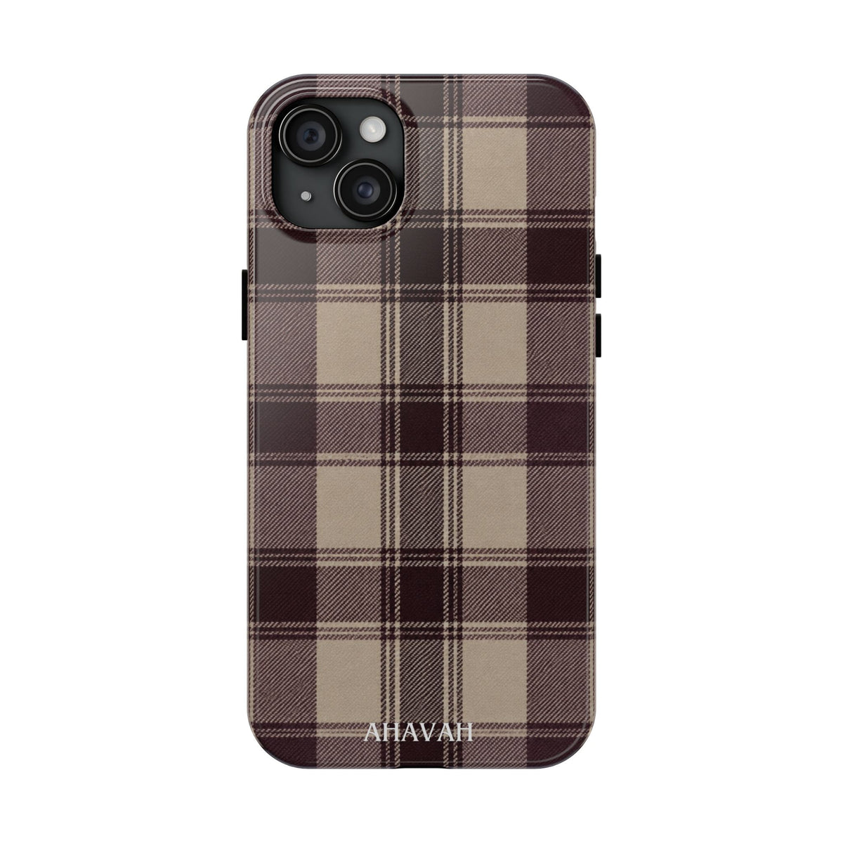 Abba’s Embrace | Warm Teddy Plaid Phone Case