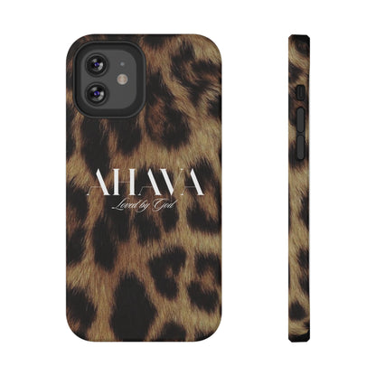 Leopard Print Ahava Phone Case