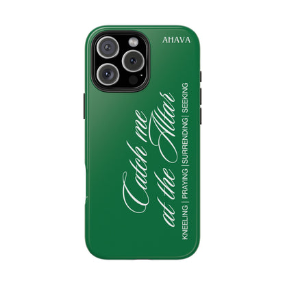 "Catch Me at the Altar" Green Phone Case