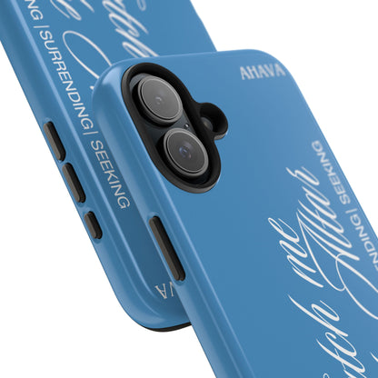 "Catch Me at the Altar" Light Blue Phone Case