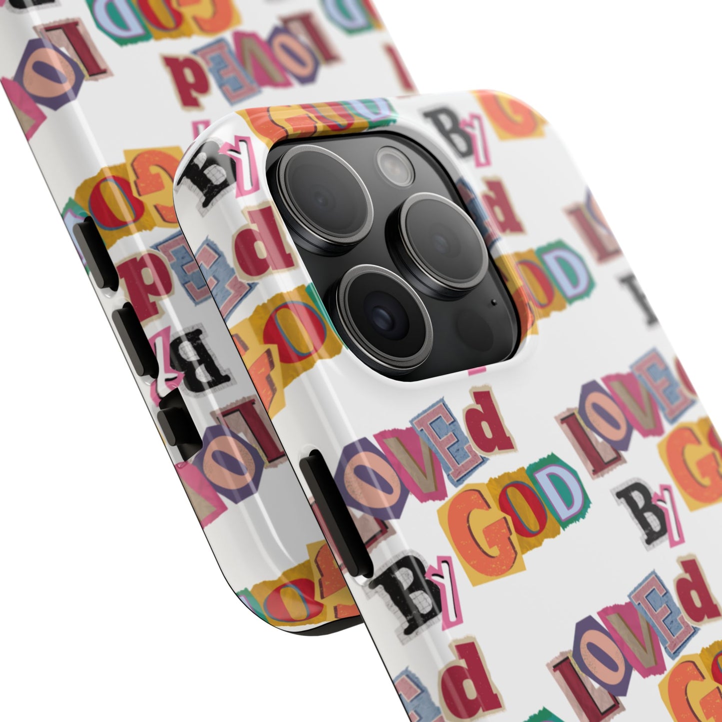 "Loved by God" white Phone Case