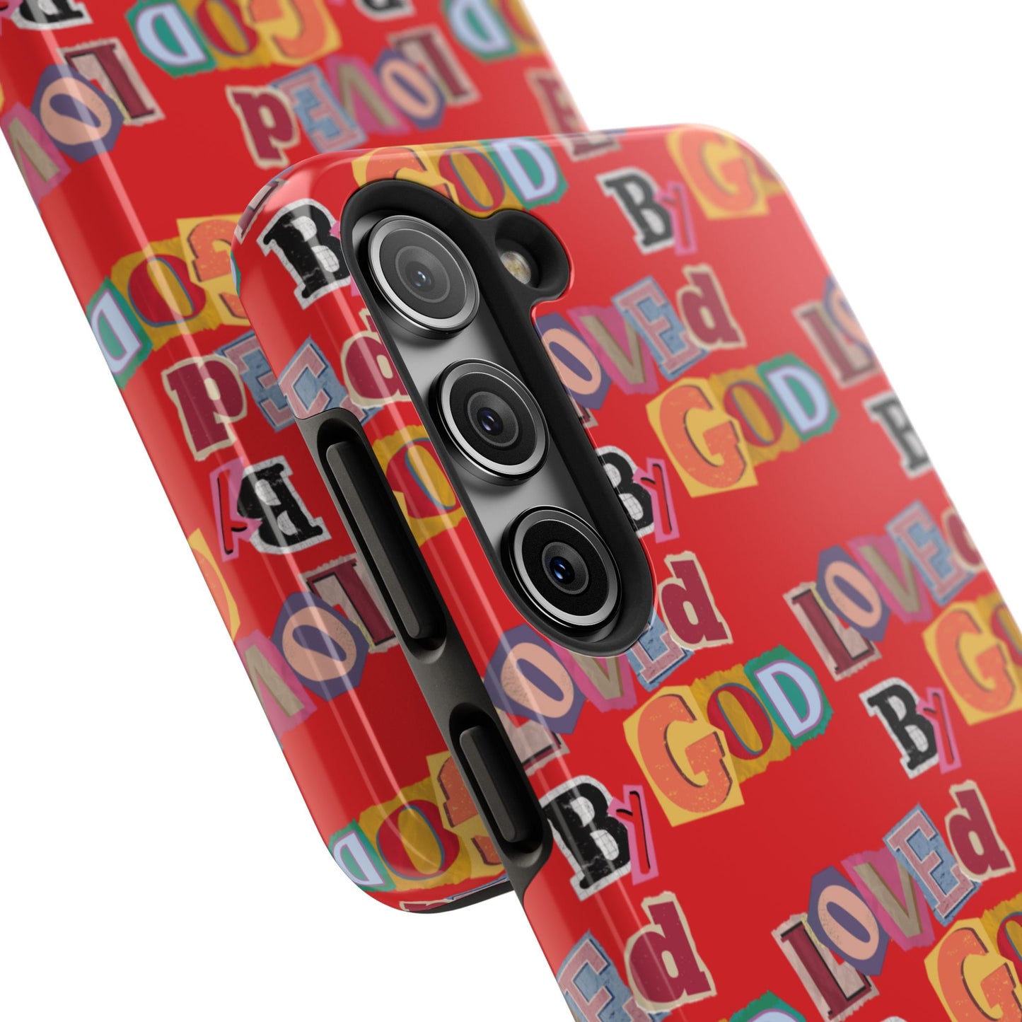 "Loved by God" Red Phone Case