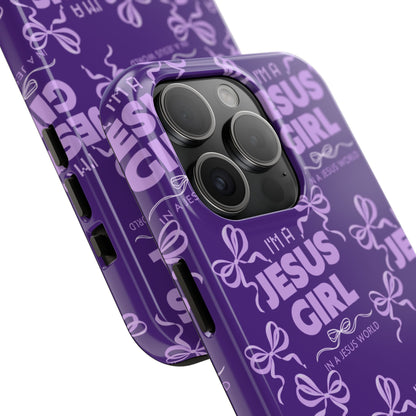 I'm a Jesus Girl Phone Case - Purple