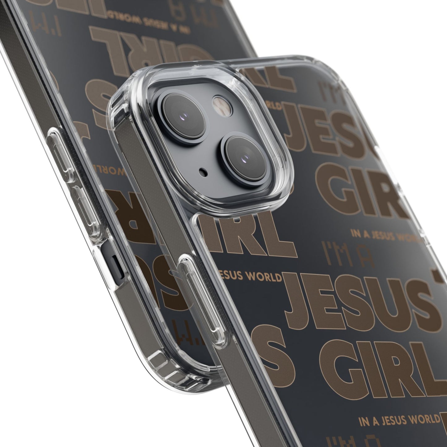 I'm a Jesus Girl Brown Case -Clear