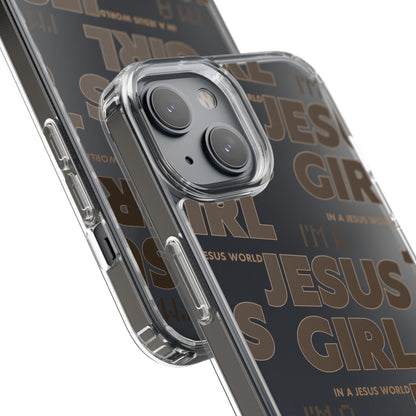 I'm a Jesus Girl Brown Case -Clear