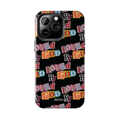 "Loved by God" Black Phone Case