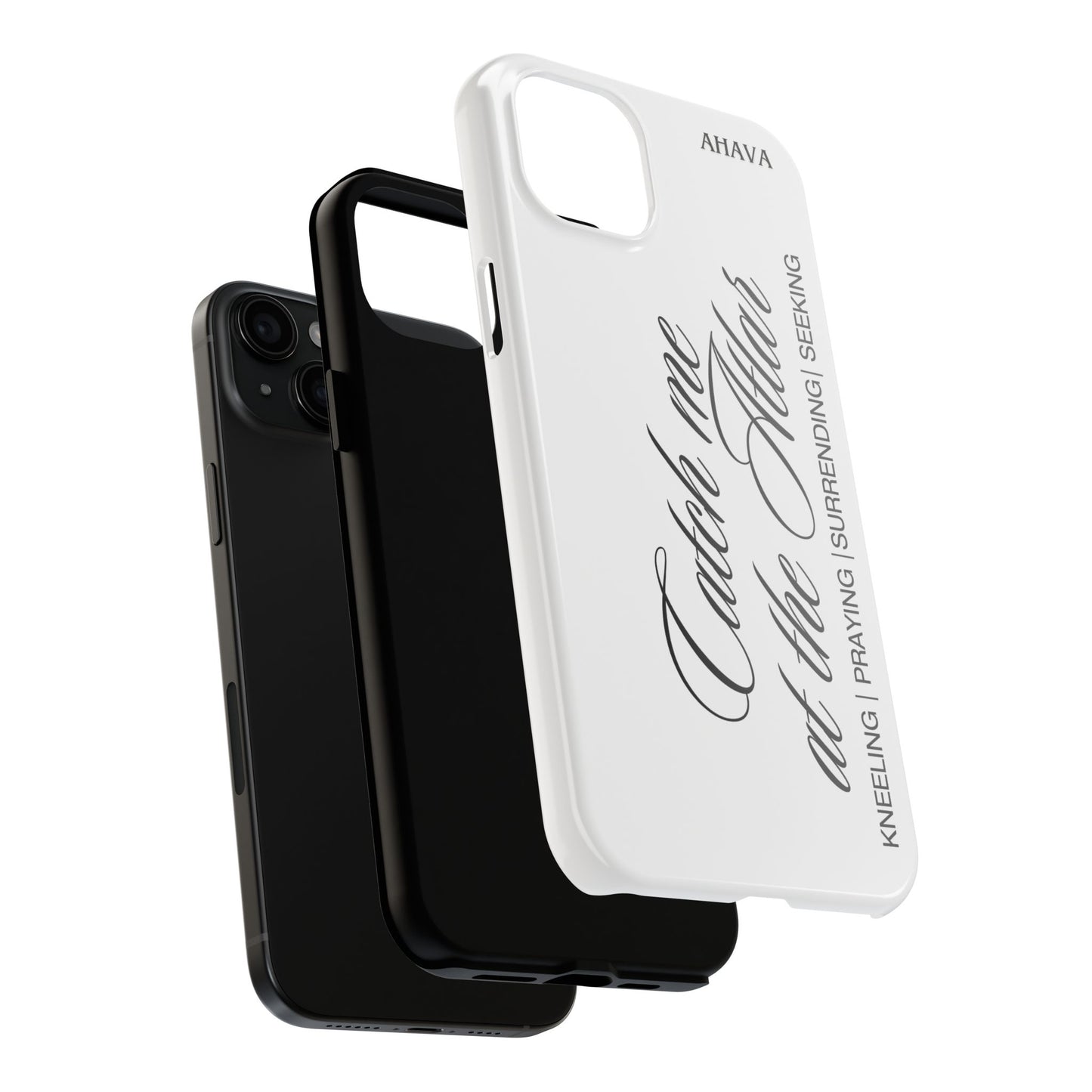 "Catch Me at the Altar" White Phone Case