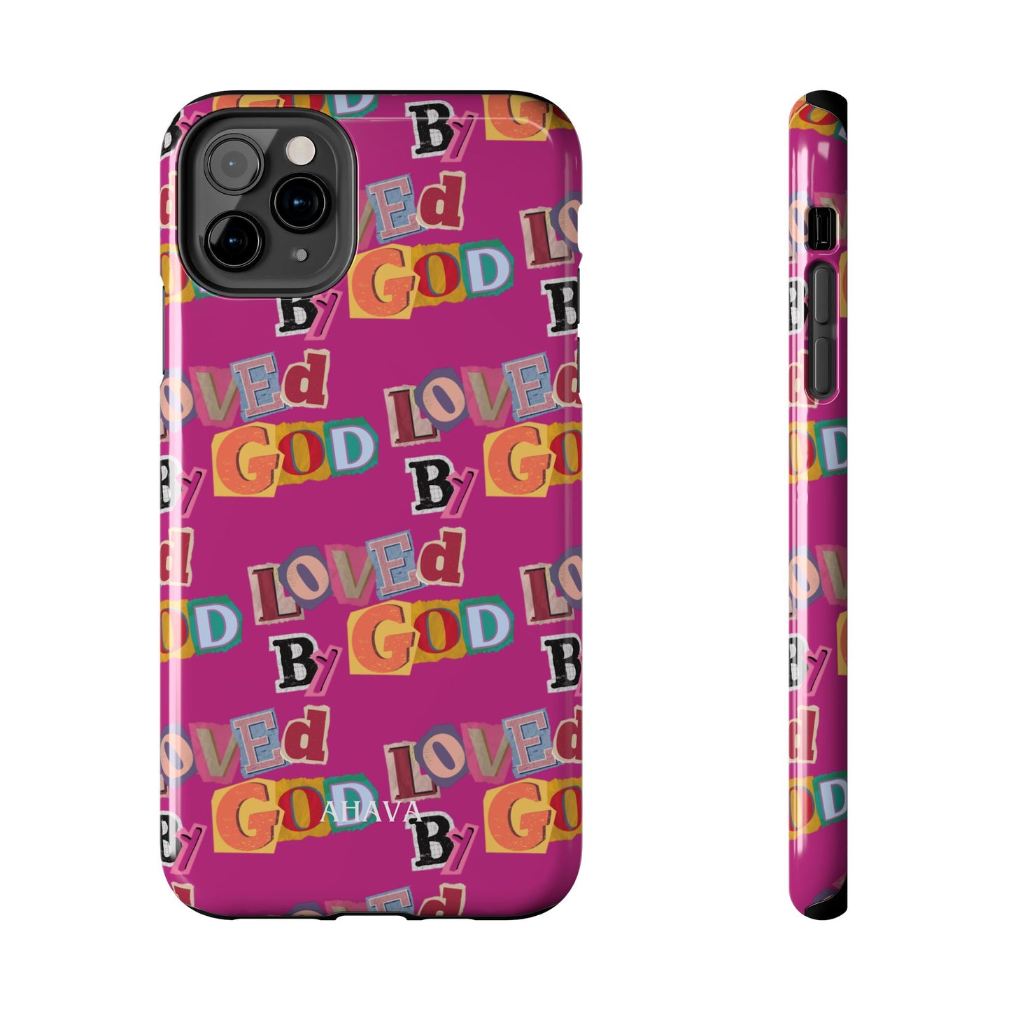 "Loved by God" Pink Phone Case