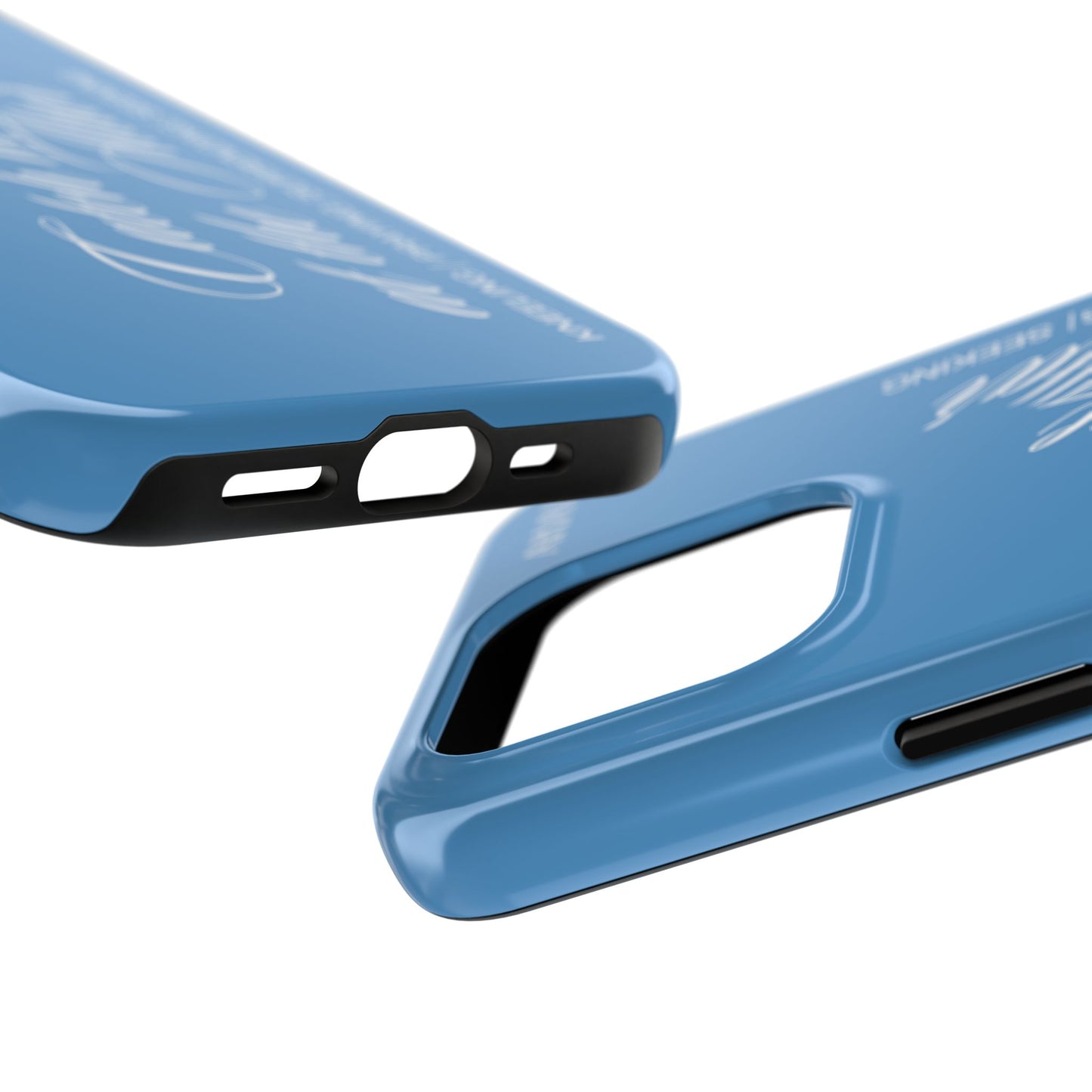 "Catch Me at the Altar" Light Blue Phone Case