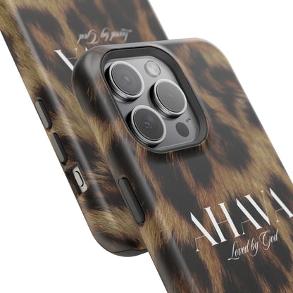 Leopard Print Ahava Phone Case