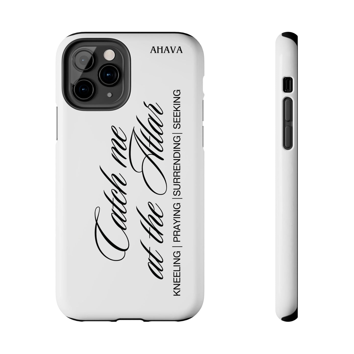 "Catch Me at the Altar" White Phone Case