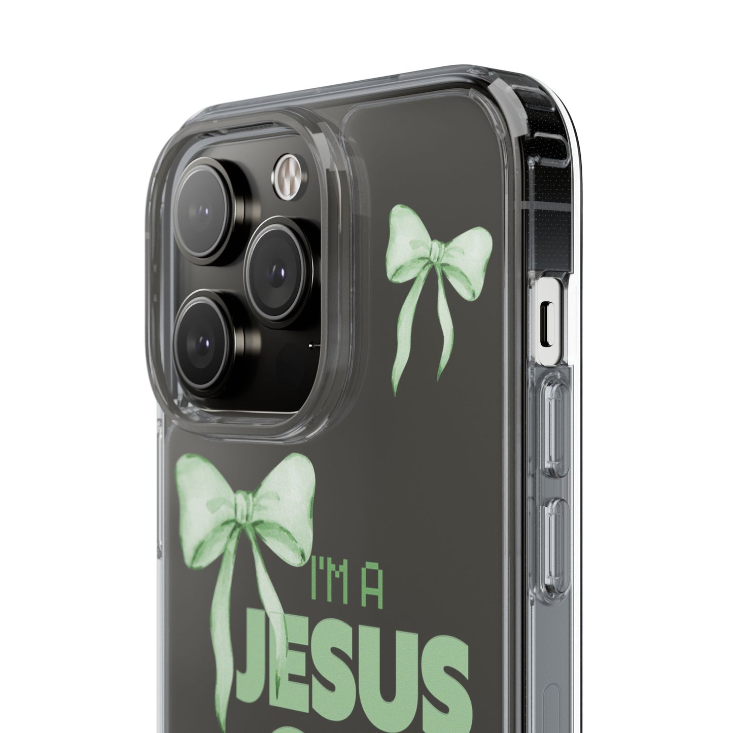 I'm a Jesus Girl Phone Case | Christian Aesthetic Gift for Her | Clear Shockproof Tough Case