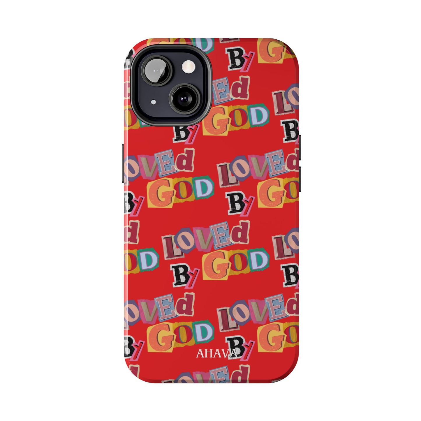 "Loved by God" Red Phone Case
