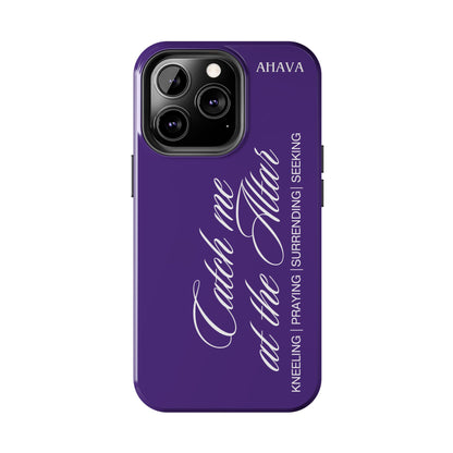 "Catch Me at the Altar" Purple Phone Case