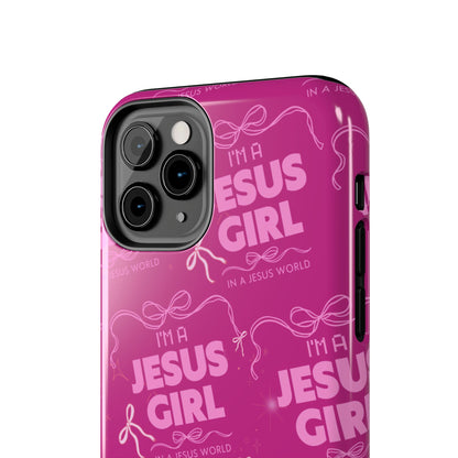 I'm a Jesus Girl Phone Case - Pink