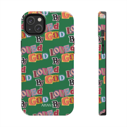 "Loved by God" Green Phone Case