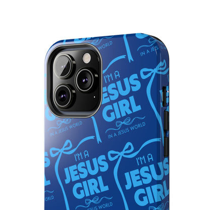 I'm a Jesus Girl Phone Case - Blue