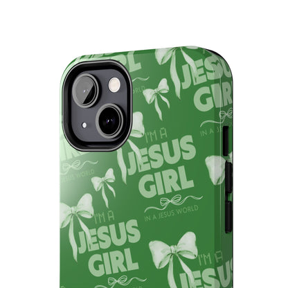 I'm a Jesus Girl Case - Green