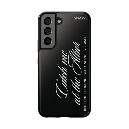"Catch Me at the Altar" Black Phone Case