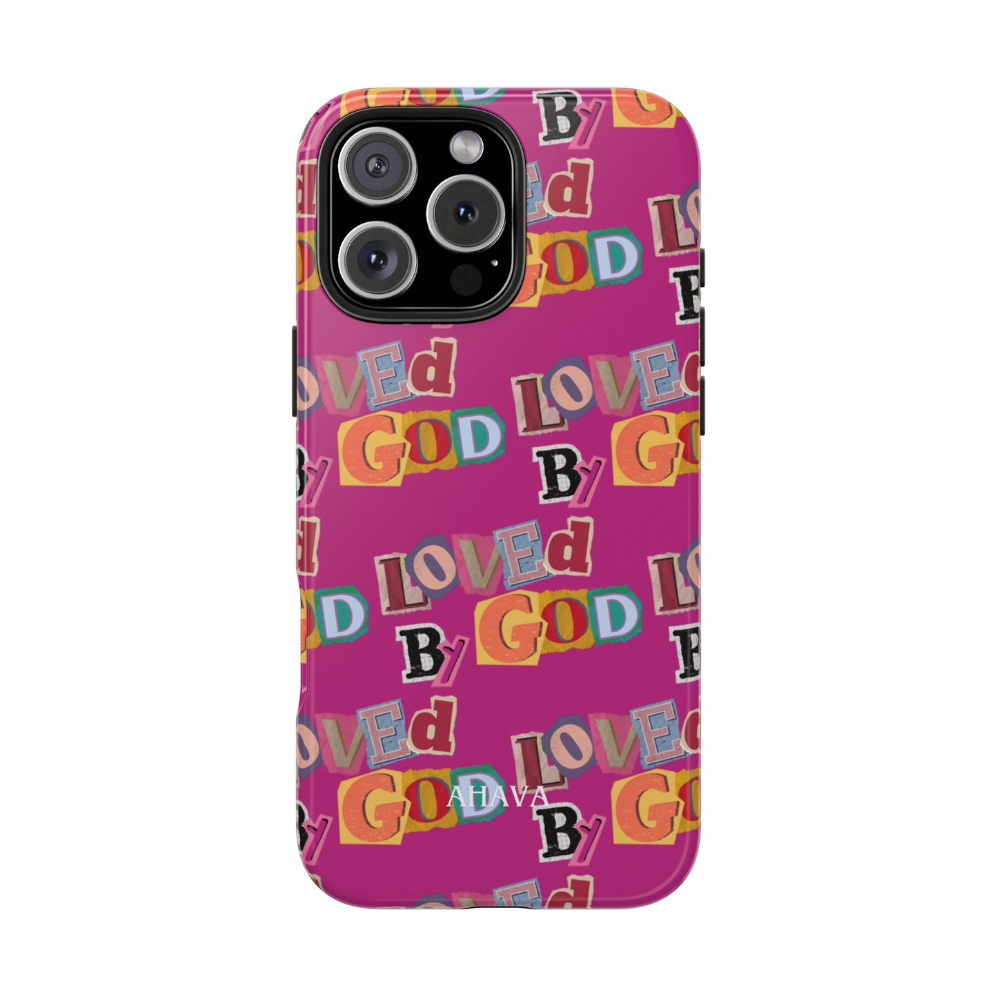 "Loved by God" Pink Phone Case