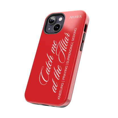 "Catch Me at the Altar" Red Phone Case