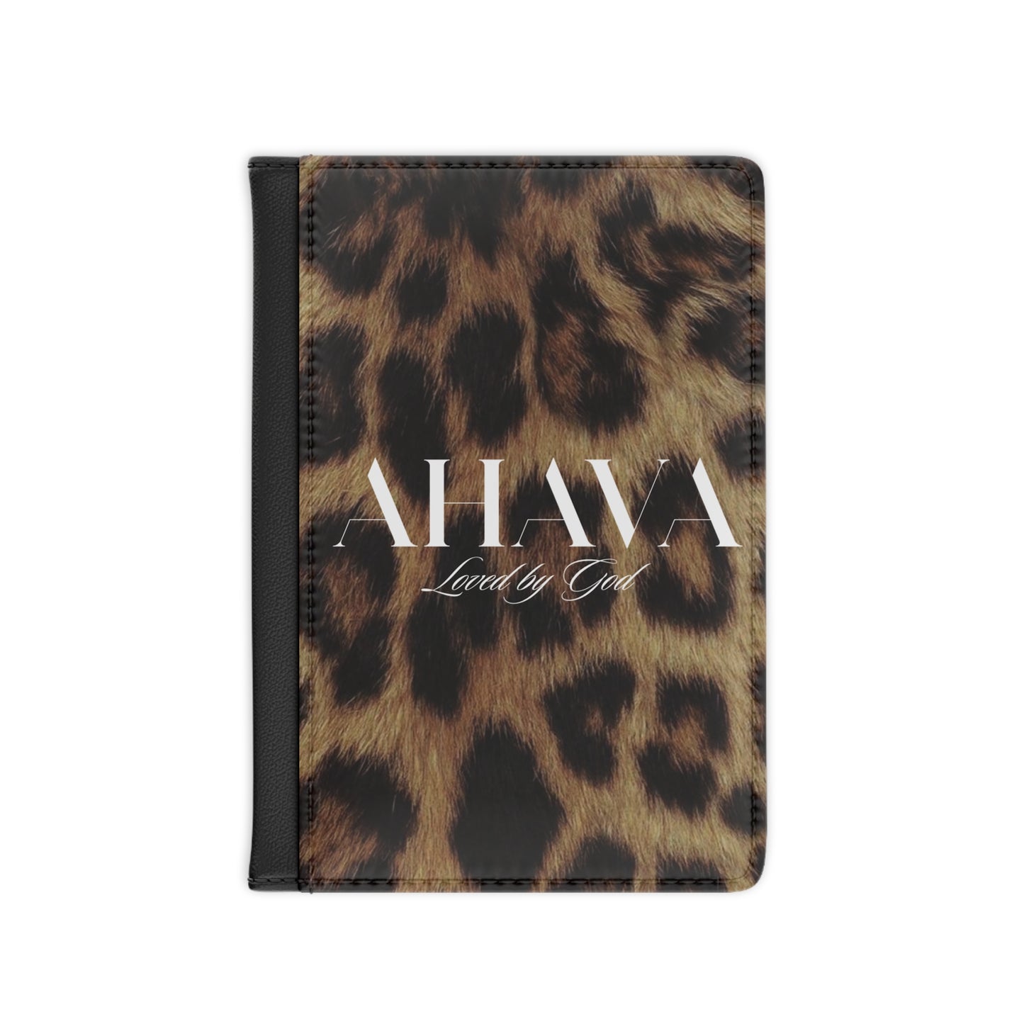 AHAVA Leopard Passport Case – Loved by God