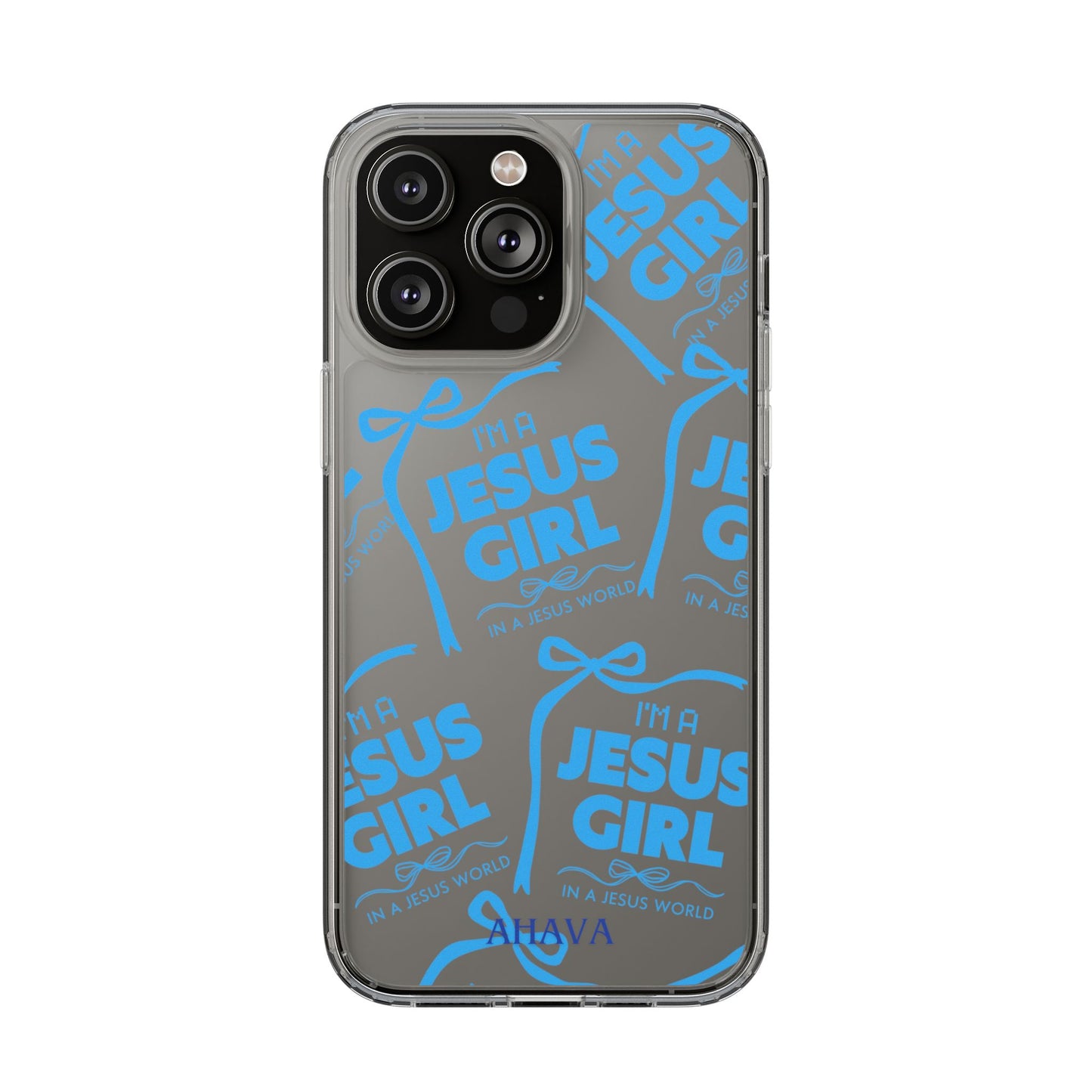 I'm a Jesus Girl Blue Case -Clear
