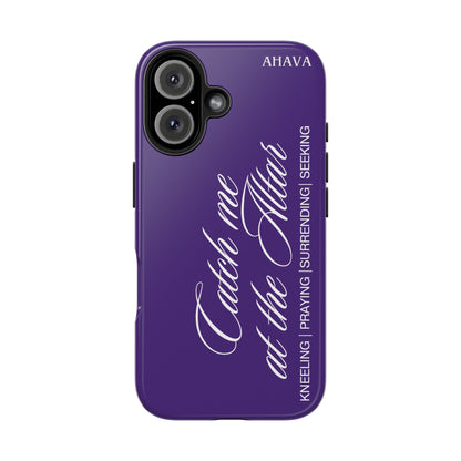 "Catch Me at the Altar" Purple Phone Case