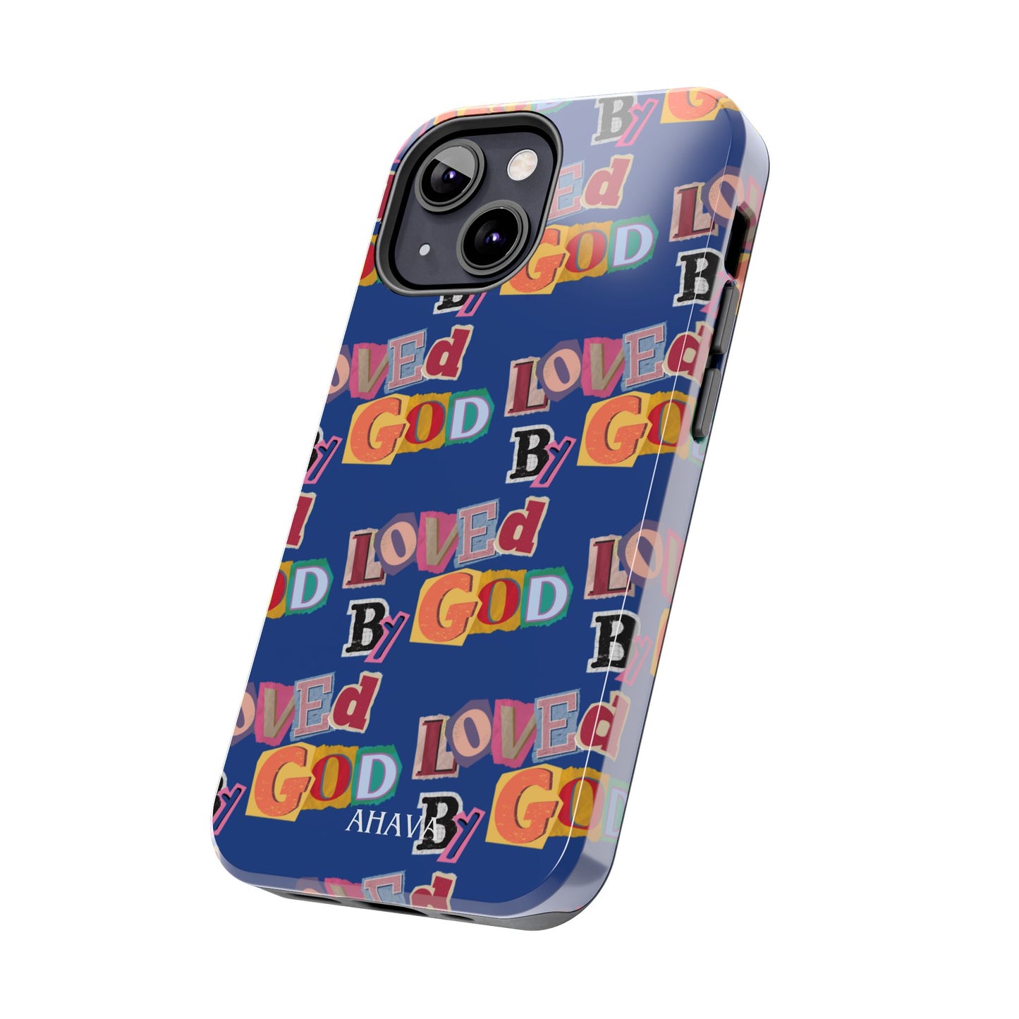 "Loved by God" Blue Phone Case