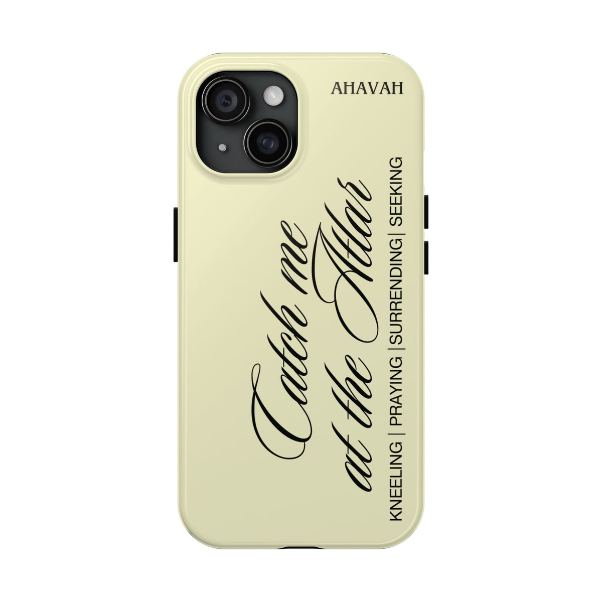 Catch Me at the Altar Phone Case - Lemon Cream