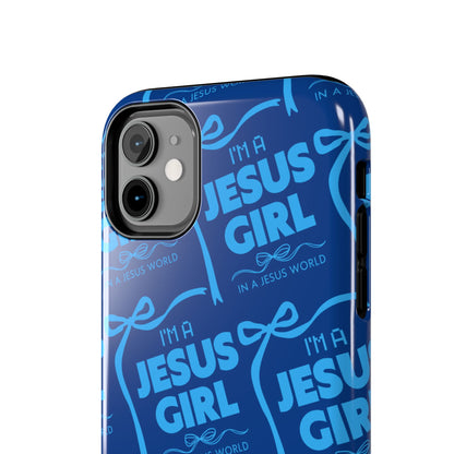 I'm a Jesus Girl Phone Case - Blue