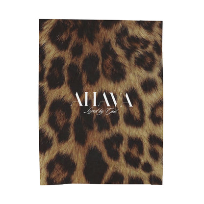 Ahava “Loved by God”  Leopard Prayer Blanket