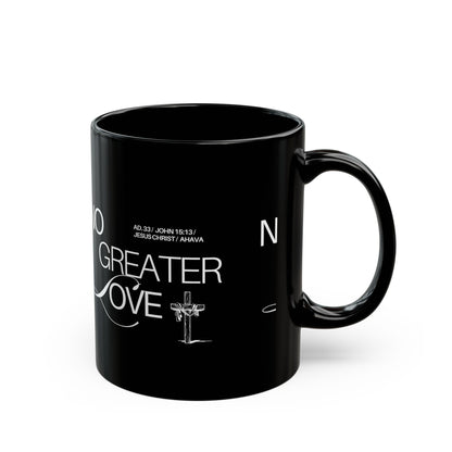 "No Greater Love" Black Mug